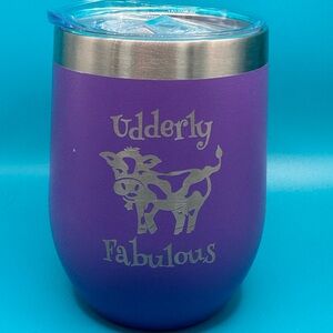 Udderly Fabulous Cute Cow Tumbler For Anyone! New Without Tag !